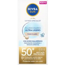 NIVEA Sun Fluido Diario Protección Facial Spf50 Claro 40 ml