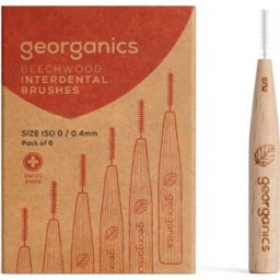 Georganics Cepillo Interdental Madera de Haya 0/0.40 mm 6 uds