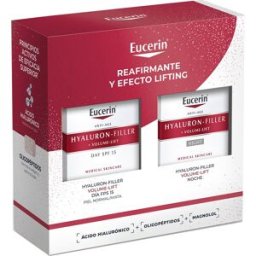 Eucerin Pack Antiedad Hyaluron-Filler + Volume-Lift Crema de Día Fps 15 50 ml + Crema de Noche 50 ml