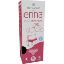 Enna Braga Menstrual Hipster Noche Flujo Abundante Negro L 1 ud