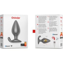 ONINDER Plug Anal Vibrador Negro Free App 1 ud