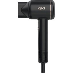 Secador de Pelo Iónico Profesional GKL Beauty Onyx Smart 1600W 4 Temperaturas 3 Velocidades con Accesorios Pantalla LED Negro