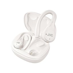Auriculares JVC HA-EC25T inalámbricos Bluetooth deportivos con micrófono y resistencia IPX5 blancos