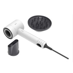 Secador de Pelo Iónico Profesional Grunkel Pearl Sense 1600W 4 Temperaturas 3 Velocidades con Difusor y Concentrador Blanco