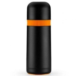 Termo para alimentos Bra Enjoy Efficient 1000ml Acero Inoxidable Negro/Naranja