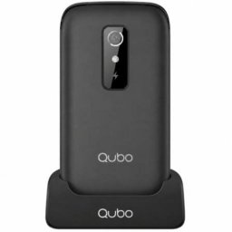 Qubo P-220BKC 4G 2,8" Retroiluminado Dual SIM Negro con Base de carga