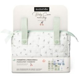 Suavinex Pack regalo Mini Bolso con cosmética bebé. (30 X 25 X 7.4 Cm) Verde anticuario niño