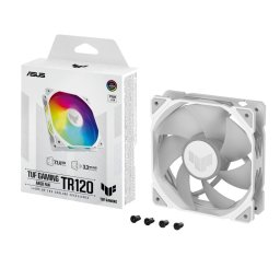 ASUS TUF Gaming TR120 ARGB Fan Single Pack Ventilador Suplementario 120mm Blanco