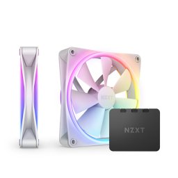 Ventilador suplementario NZXT F140 RGB Duo 140mm 1800RPM con doble aro LED y controlador