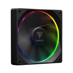Ventilador suplementario Gamdias Aeolus M3 RGB 120mm 2000RPM con ARGB PWM y pack 4 unidades