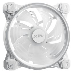 Ventilador ADATA XPG Hurricane 120 ARGB PWM 12cm Blanco, doble anillo, 2000 RPM, silencioso