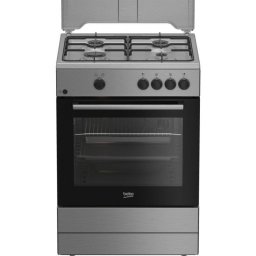Cocina de gas Beko FBG62000L 4 zonas Inox encimera y horno