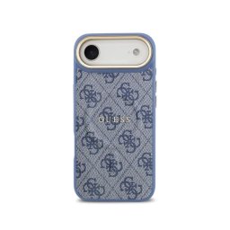 Guess Funda Para Iphone Air – Carcasa De Polipiel Azul Con Magsafe Y Logo Clásico, Diseño Elegante Y Ajuste Preciso