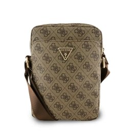 Guess Bandolera Para Tablet 10" De Polipiel Con Logo Triangular, Marrón