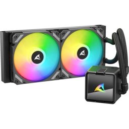Refrigeración líquida Sharkoon S50 ARGB 240mm 2 ventiladores RGB direccionable