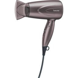 Secador de Pelo Plegable Beurer HC 17 1300W 2 Temperaturas 2 Velocidades Gris