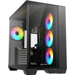Caja PC Sharkoon Steel Shark ATX Torre Midi Vidrio Templado RGB