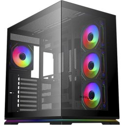 Caja PC Krux Atron Torre Midi Vidrio Templado ARGB