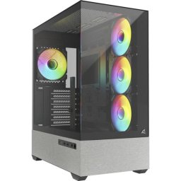 Caja PC Sharkoon AK7 ARGB Torre Midi Vidrio Templado 4 Ventiladores ARGB