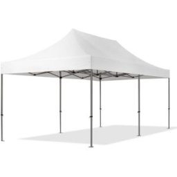 TOOLPORT 3x6 m Carpa plegable, PREMIUM acero 40mm, blanco - (600123)