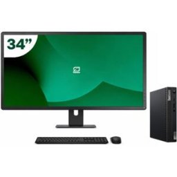 Pack Lenovo M70q Tiny i5 10500T 16GB SSD 512GB + LCD 34" + Tecl y Ratón Inalámbrico + WiFi
