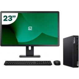 Pack Lenovo M70q Tiny i5 10500T 8GB SSD 256GB + LCD 23" + Tecl y Ratón Inalámbrico + WiFi