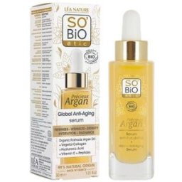 So'Bio Étic Sérum Facial Antiedad Global Argán 30 ml