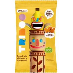 Smileat Triboo Snack Ecológico de Plátano y Manzana 25 g