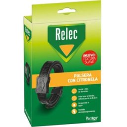 Relec Pulsera Citronela Familiar Negra