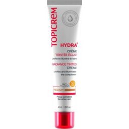 Topicrem HYDRA+ Crema Tintada Color Medio SPF50 40 ml