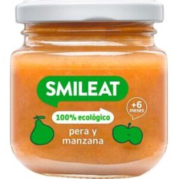 Smileat Tarrito Ecológico de Pera y Manzana 130 g