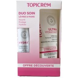 Topicrem Pack Duo Soin Crema Manos Ultra Hidratante 50 ml + Stick Labial 4 g 2 uds