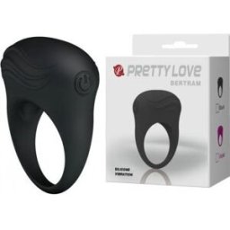 Pretty love Bertram Anillo Vibrador Negro 1 ud
