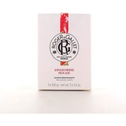 ROGER & GALLET Jabón Beneficioso Jengibre Rojo 3x100 g