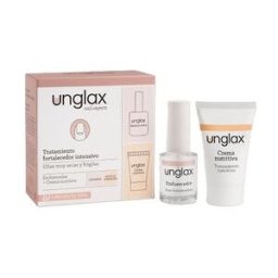UNGLAX tratamiento uñas crema 15 ml + endurecedor 10 ml
