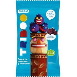 Smileat Triboo Snack Ecológico de Arándano y Manzana 25 g