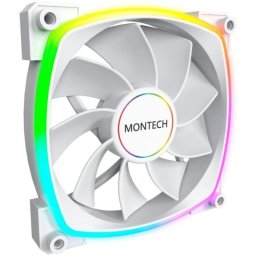 Ventilador Montech RX140 PWM 14 cm Blanco Iluminación LED Multicolor Carcasa PC
