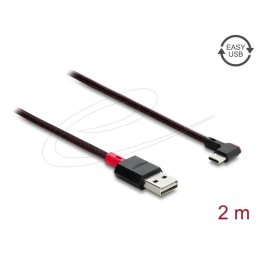 Cable USB DeLOCK 81547 2 m USB A a USB C USB 2.0 Rojo Negro
