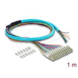Cable DeLOCK 91054 1 m 12x LC Pigtail Fibra Óptica Azul