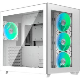 Caja PC RAIJINTEK PAEAN C7 TG4 Blanca ATX RGB Panel de Vidrio