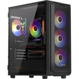 Caja PC Krux Orona Torre Midi Mesh Front ARGB Panel Vidrio