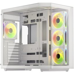 Caja PC Krux Empero ATX RGB Panel de Vidrio Blanco