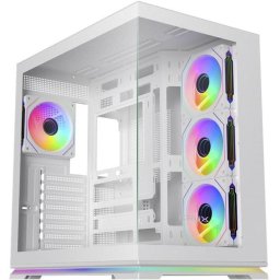Caja PC Krux Atron Torre Midi Blanca ATX Panel Vidrio Templado ARGB