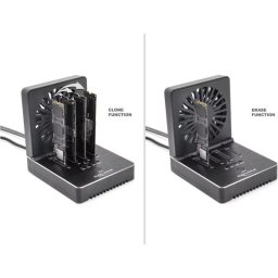 Base de Acoplamiento Delock 4 Bahías M.2 NVMe SSD USB 20 Gbps Clonador