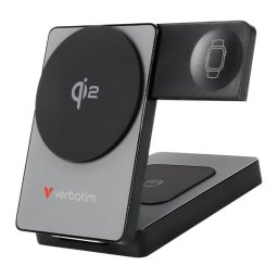 Power Bank Verbatim Qi2 Inalámbrica 5000 mAh Power Delivery 3.0 20W Gris