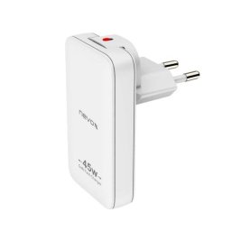Cargador Nevox USB-C GaN 45W Dual Slim con PD y QC3.0