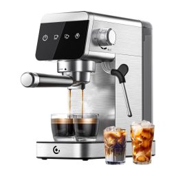 Cafetera Espresso AMZCHEF CE-AZ-EM1501-SV 1,2 L 20 bares con vaporizador