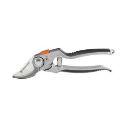 Gardena Bp 50 Premium 8702-20 Tijeras De Podar De Bypass Con Hoja De Acero Inoxidable 24 Mm, Cuerpo De Aluminio, Empuñaduras Ergonómicas Antideslizantes Y Bloqueo Deslizante Manual