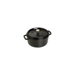 Zwilling Staub Cocotte Redonda De Hierro Fundido Esmaltado 24 Cm Negra Mate 3,7 L Para 4 Personas, Para Guisar Y Asar, Apta Para Inducción Y Horno