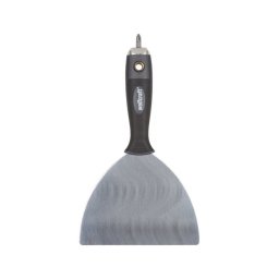 Spatule Large Pro Wolfcraft 4047000 Avec Poignée Softgrip Et Embout Intégré, Lame Inox Flexible 150 Mm